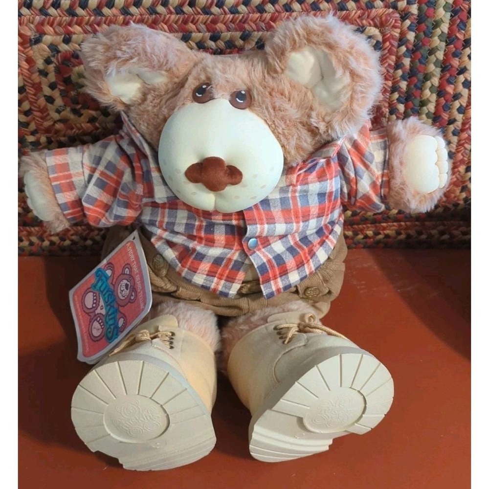 Vintage Furskins BOONE Teddy Bear 1985 Plush 23" T XAVIER ROBERTS Original Tag